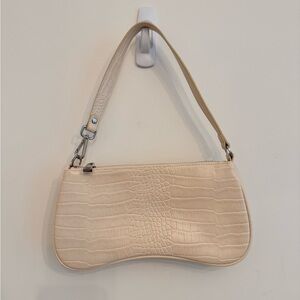 JW PEI Eva Shoulder Handbag - Ivory Croc